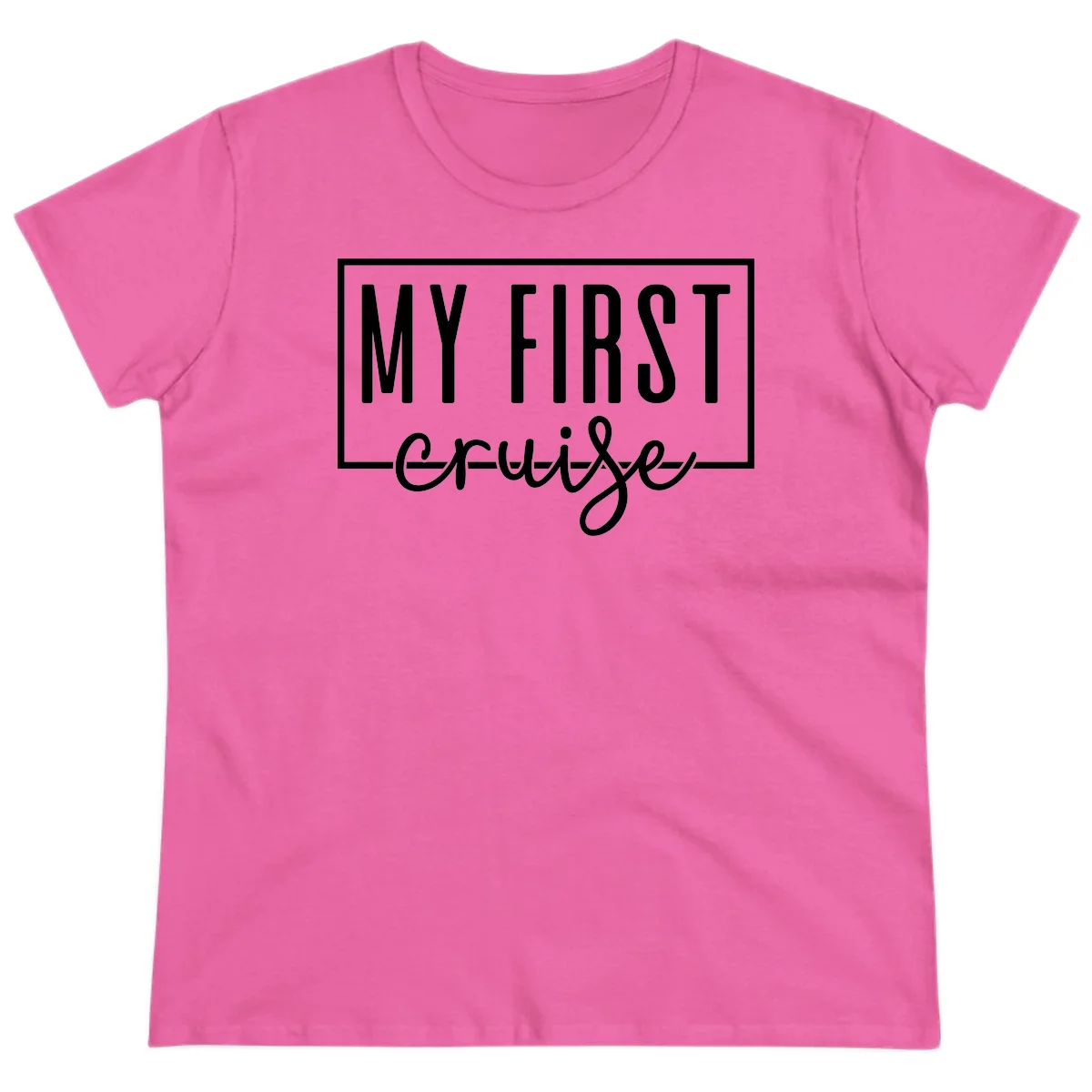 My First Cruise Ladies Tee in Azalea
