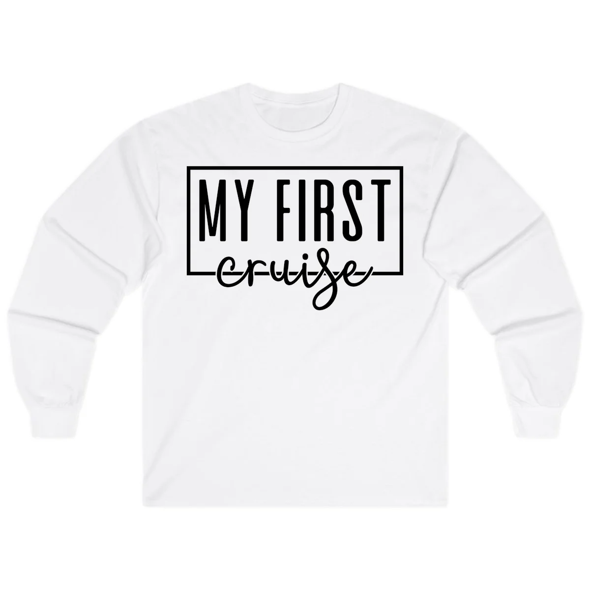 My First Cruise Long Sleeve T-Shirt in White