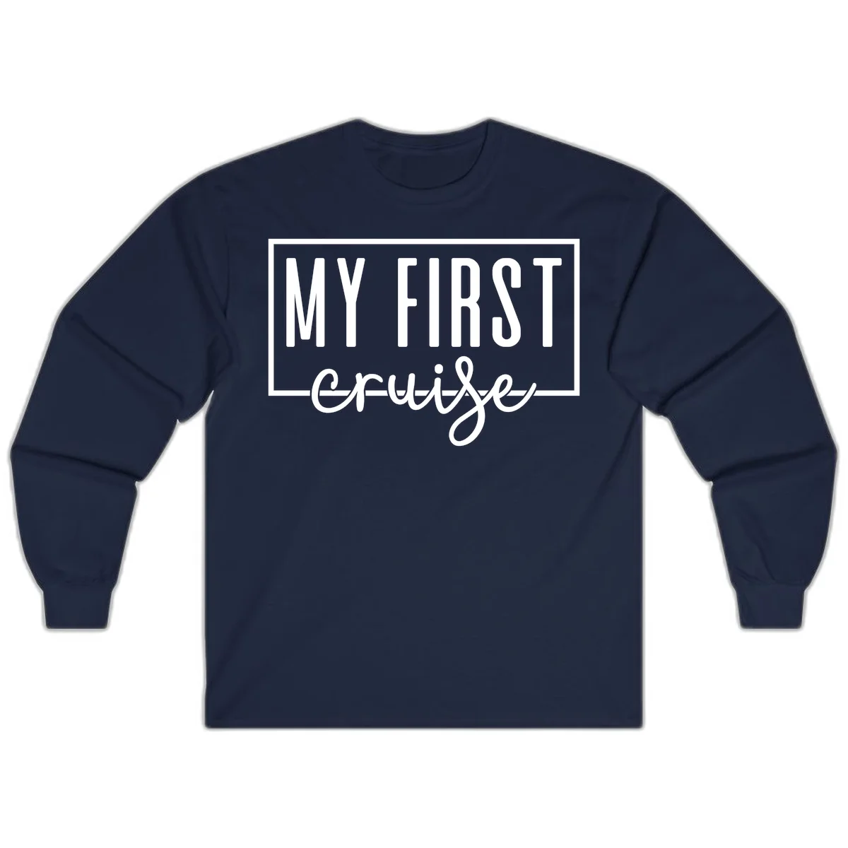 My First Cruise Long Sleeve T-Shirt in Navy
