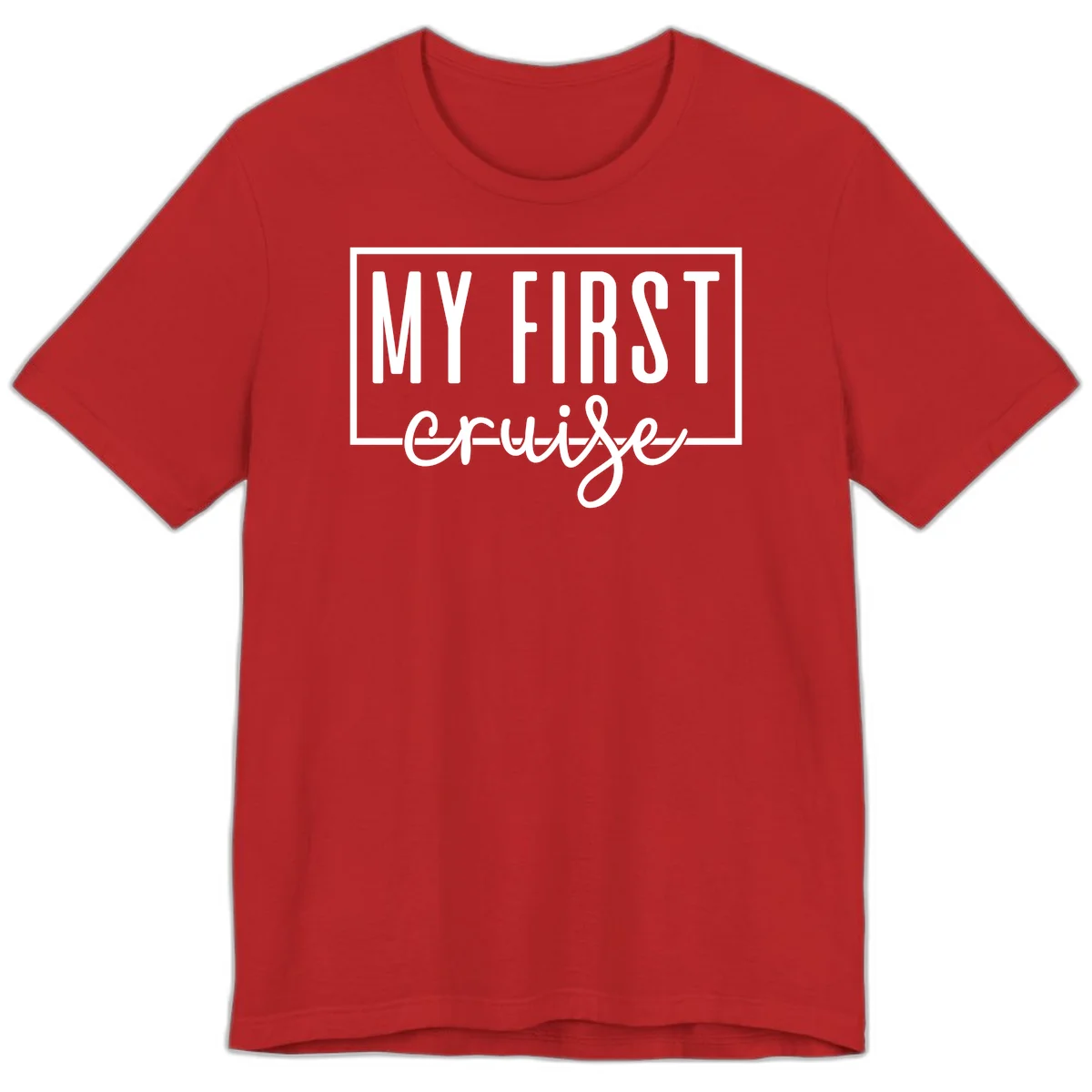 My First Cruise Premium T-Shirt in Red