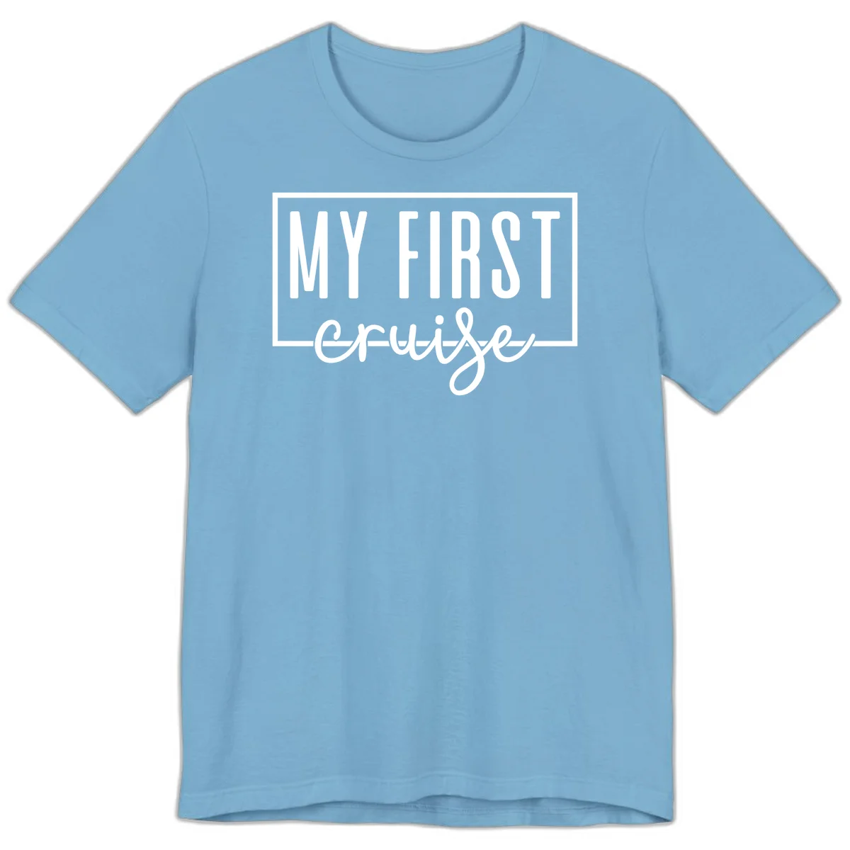 My First Cruise Premium T-Shirt in Ocean Blue