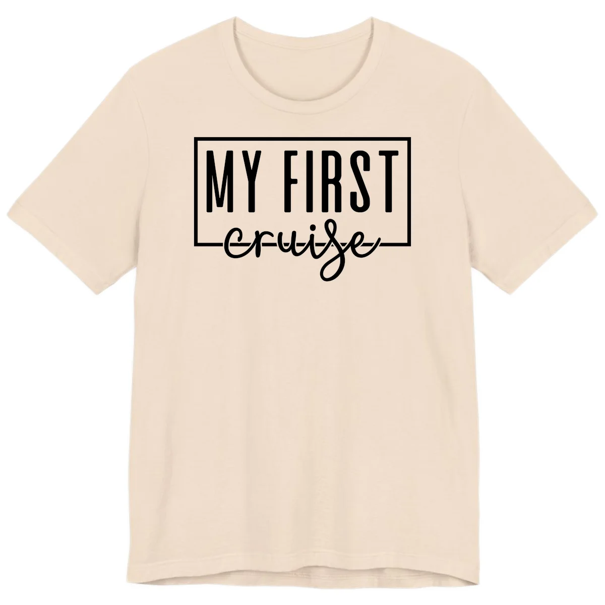 My First Cruise Premium T-Shirt in Soft Cream