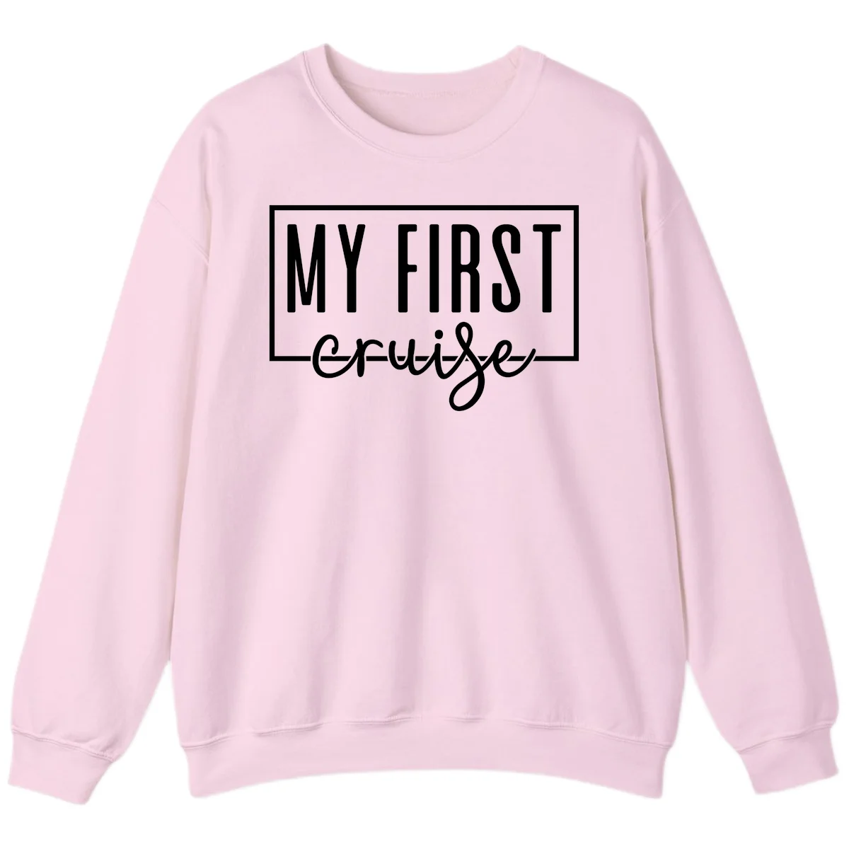 My First Cruise Sweatshirt in Light Pink