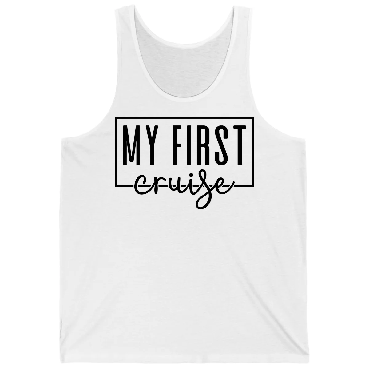 My First Cruise Tank Top in White