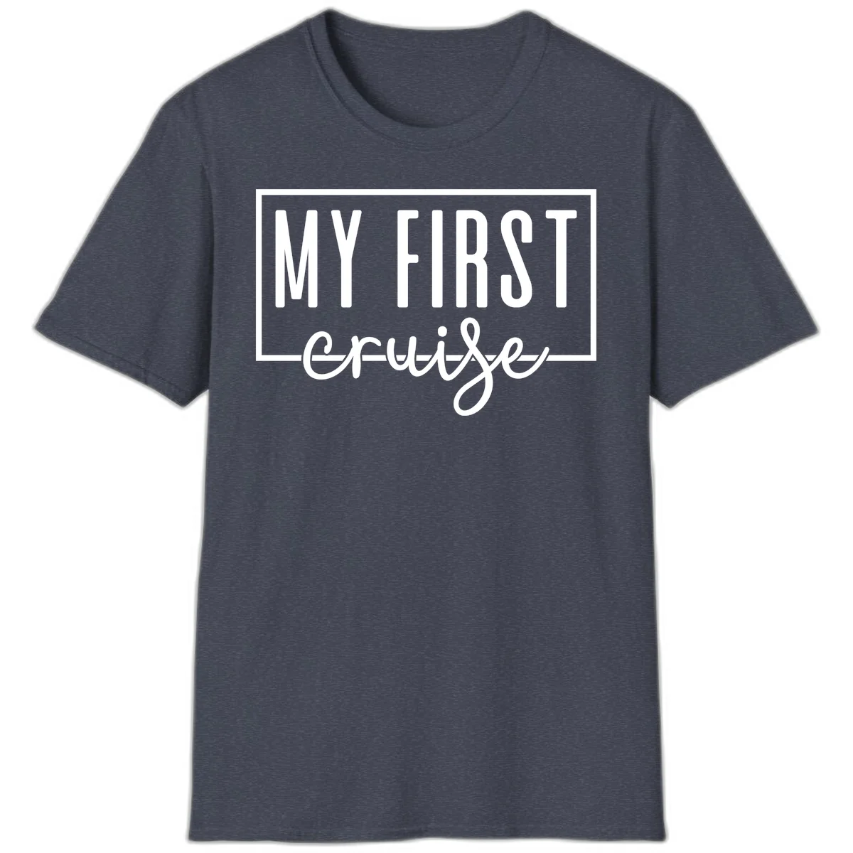 My First Cruise T-Shirt in Heather Navy