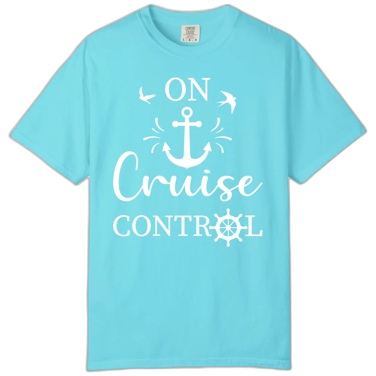 On Cruise Control Nautical Anchor Comfort Color in Lagoon Blue