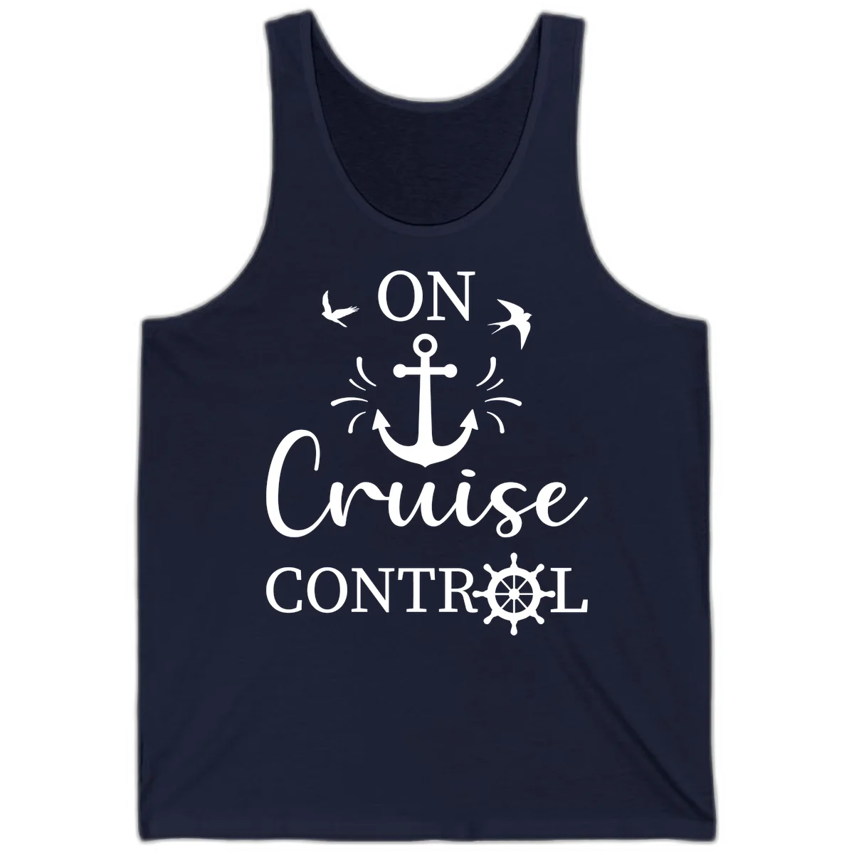 On Cruise Control Nautical Anchor Tank in Navy