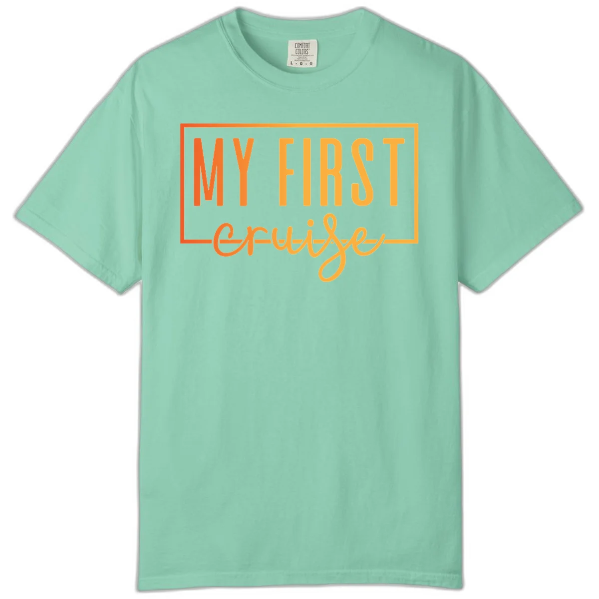My First Cruise Comfort Color T-Shirt in Island Reef