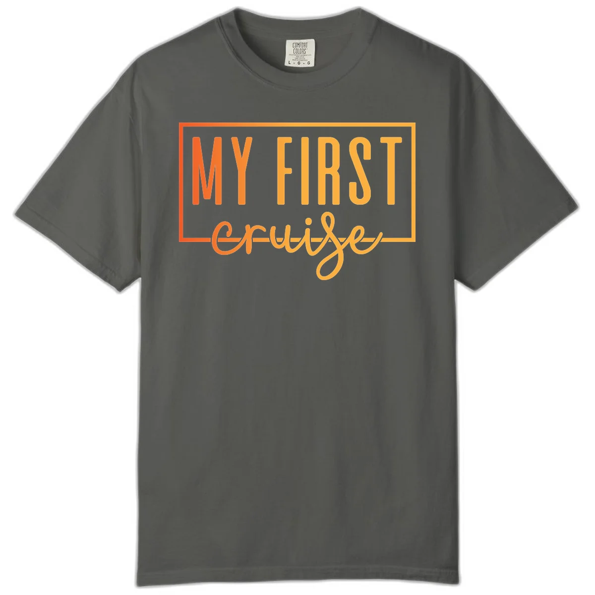 My First Cruise Comfort Color T-Shirt in Pepper