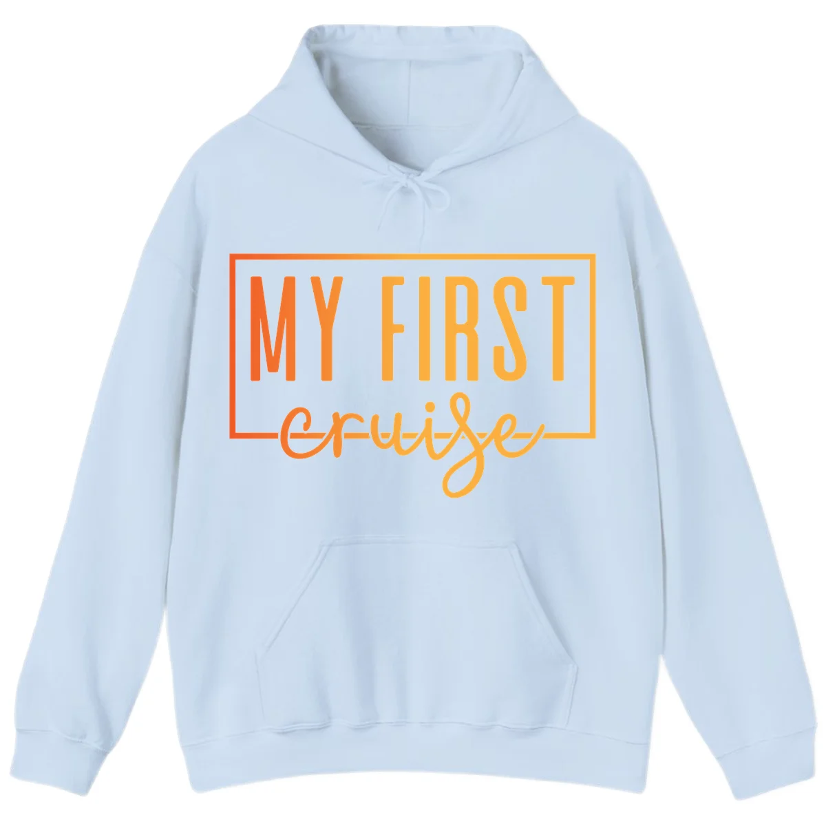 My First Cruise Hoodie in Light Blue