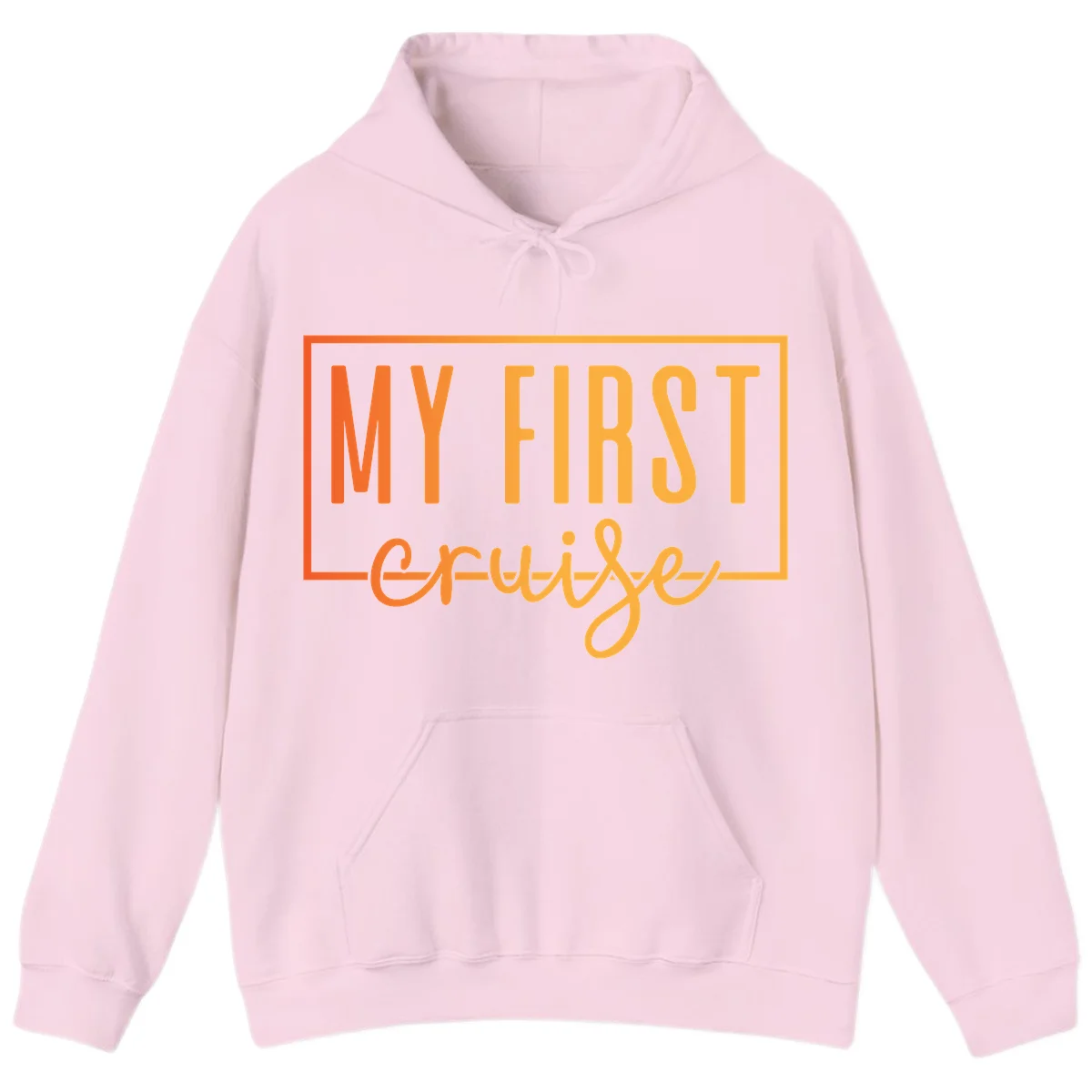 My First Cruise Hoodie in Light Pink