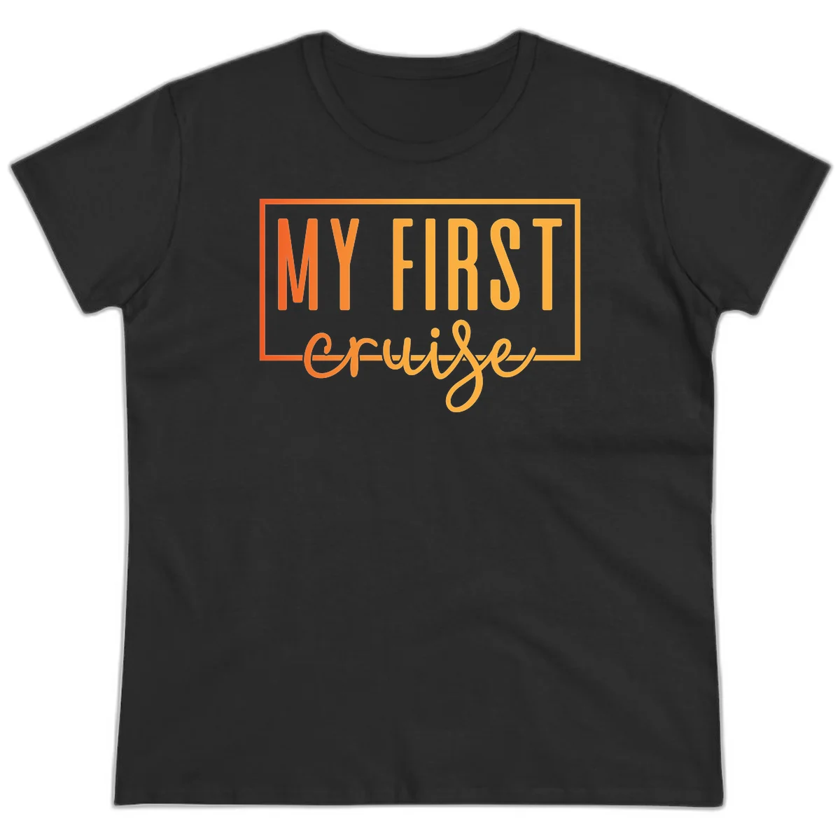 My First Cruise Ladies Tee in Black