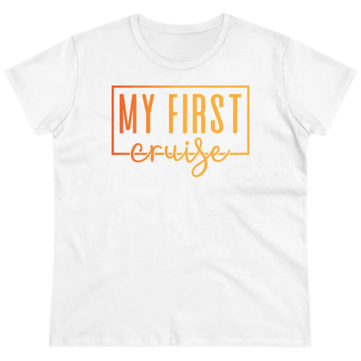 My First Cruise Ladies Tee in White