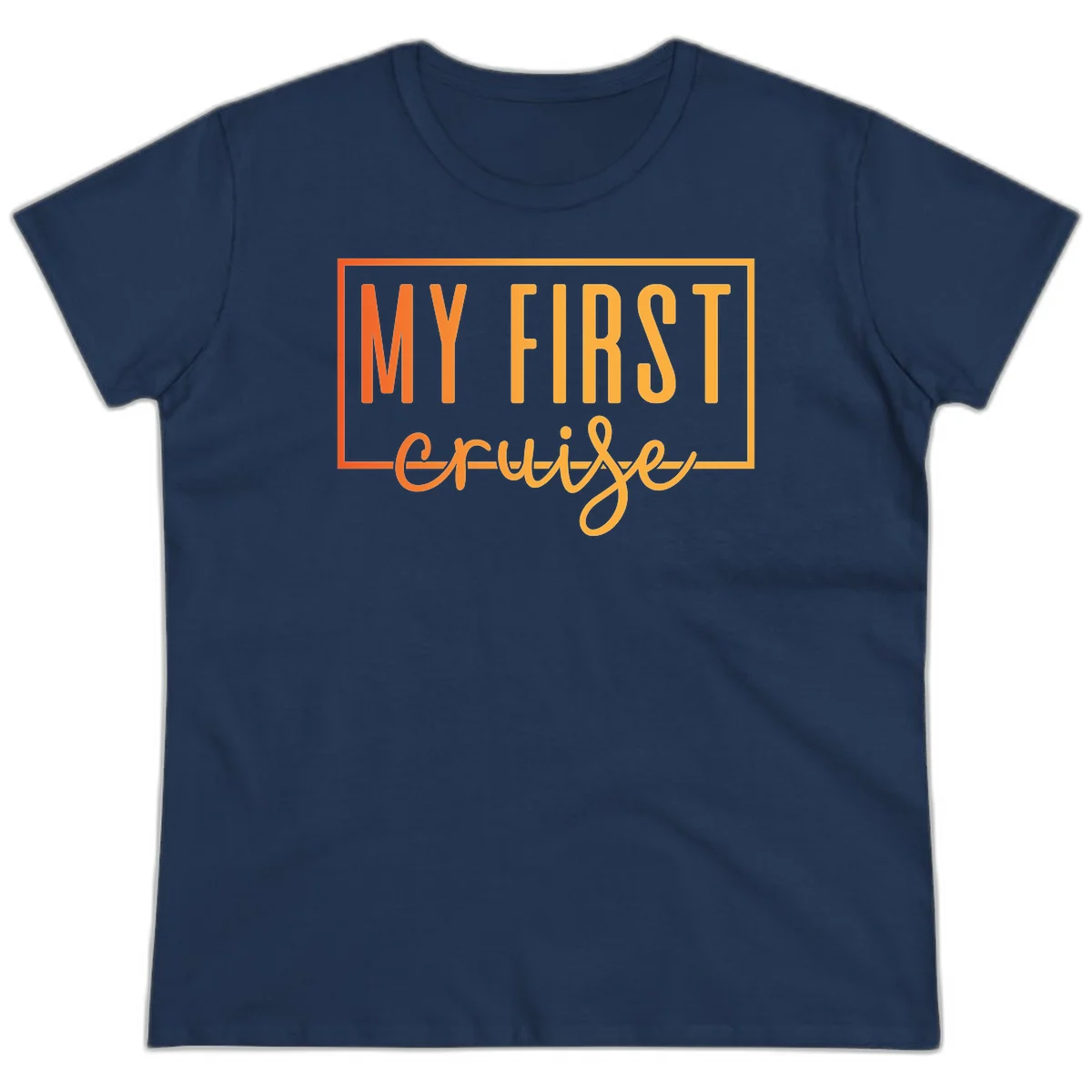 My First Cruise Ladies Tee in Navy