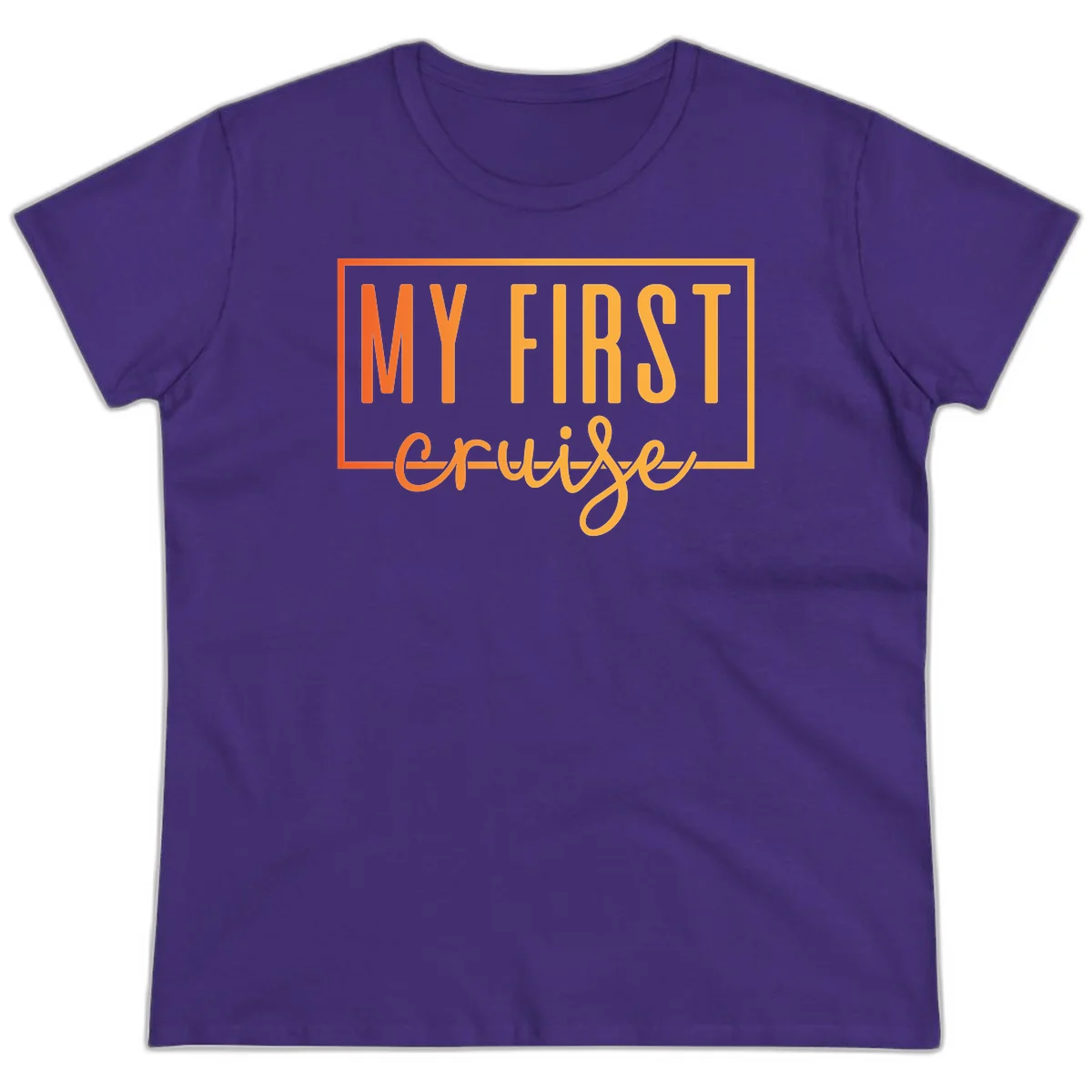 My First Cruise Ladies Tee in Purple