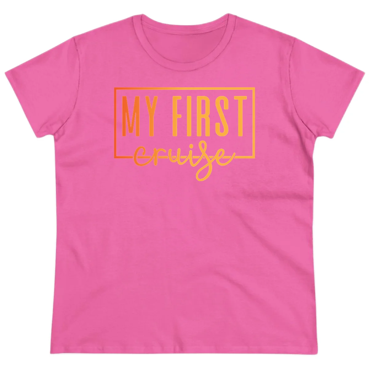 My First Cruise Ladies Tee in Azalea