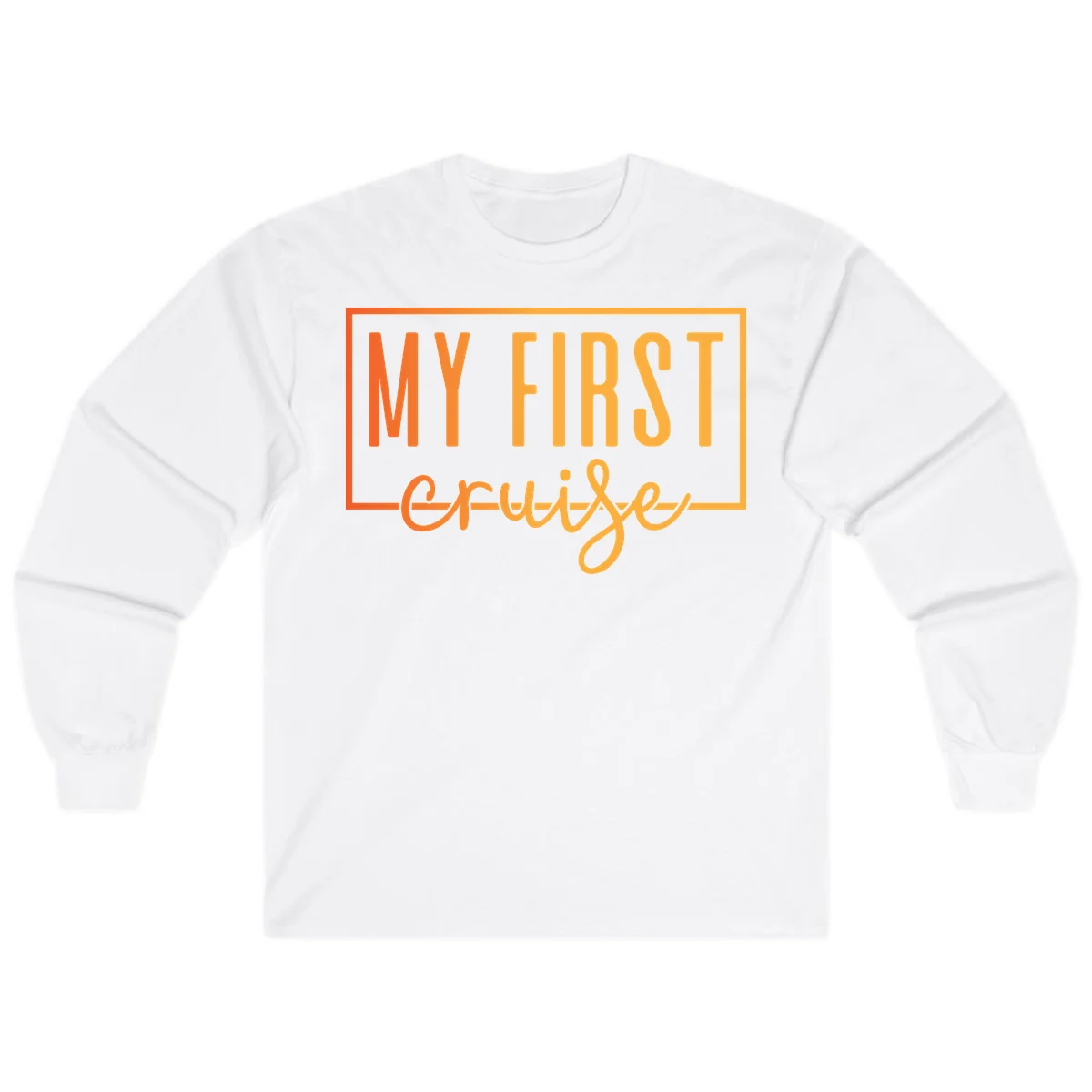 My First Cruise Long Sleeve T-Shirt in White
