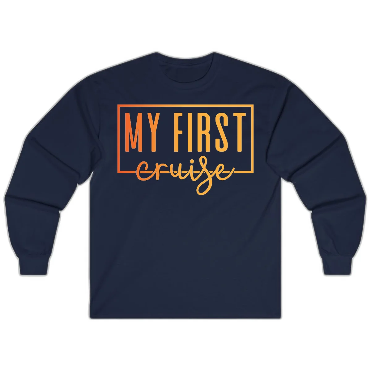 My First Cruise Long Sleeve T-Shirt in Navy