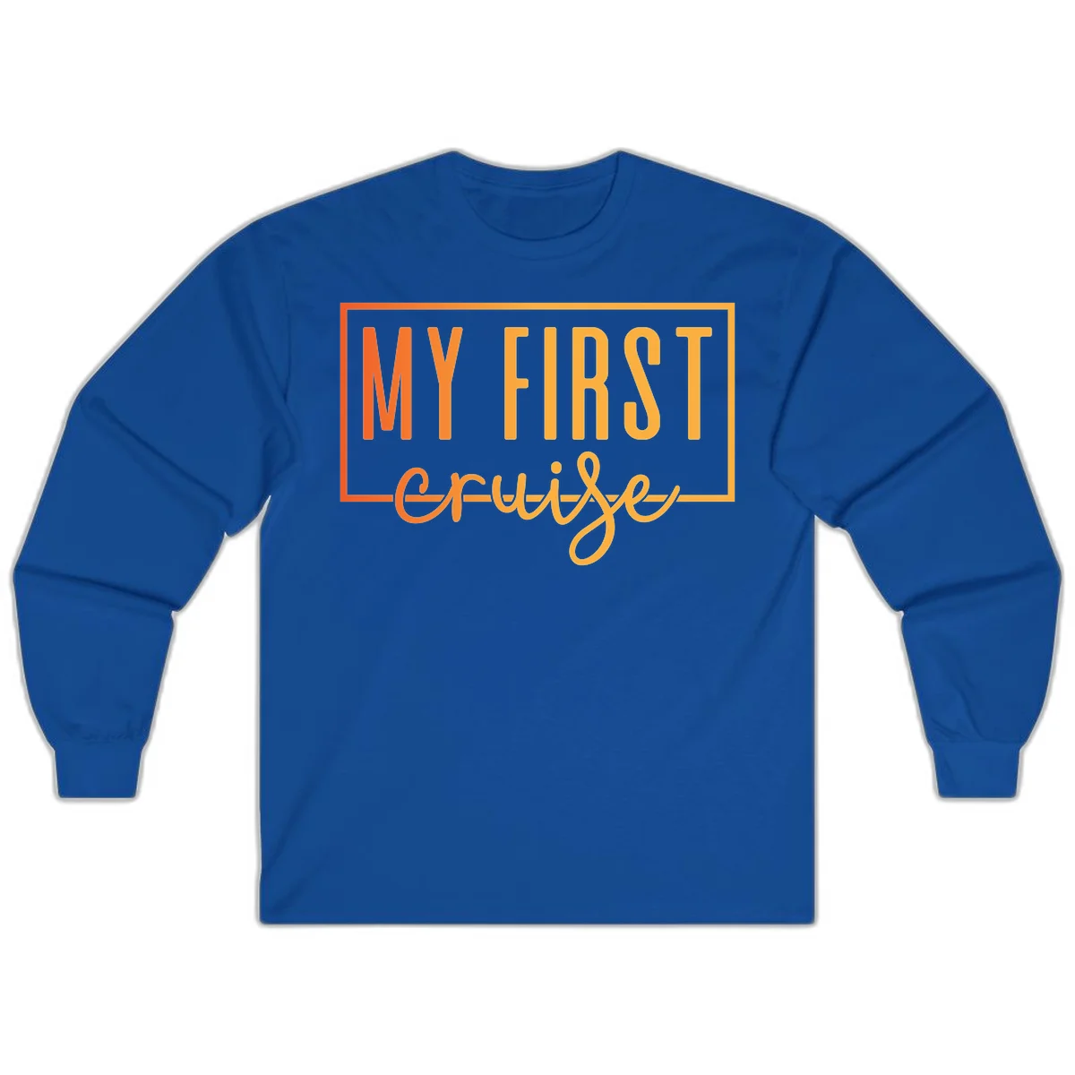 My First Cruise Long Sleeve T-Shirt in Royal