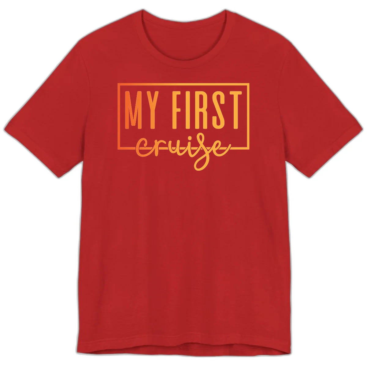 My First Cruise Premium T-Shirt in Red