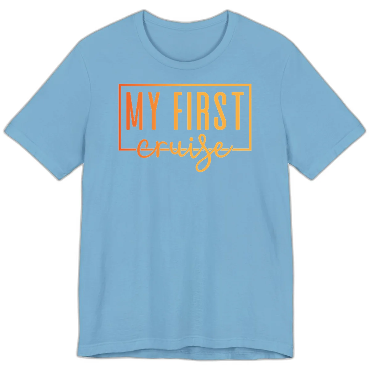 My First Cruise Premium T-Shirt in Ocean Blue