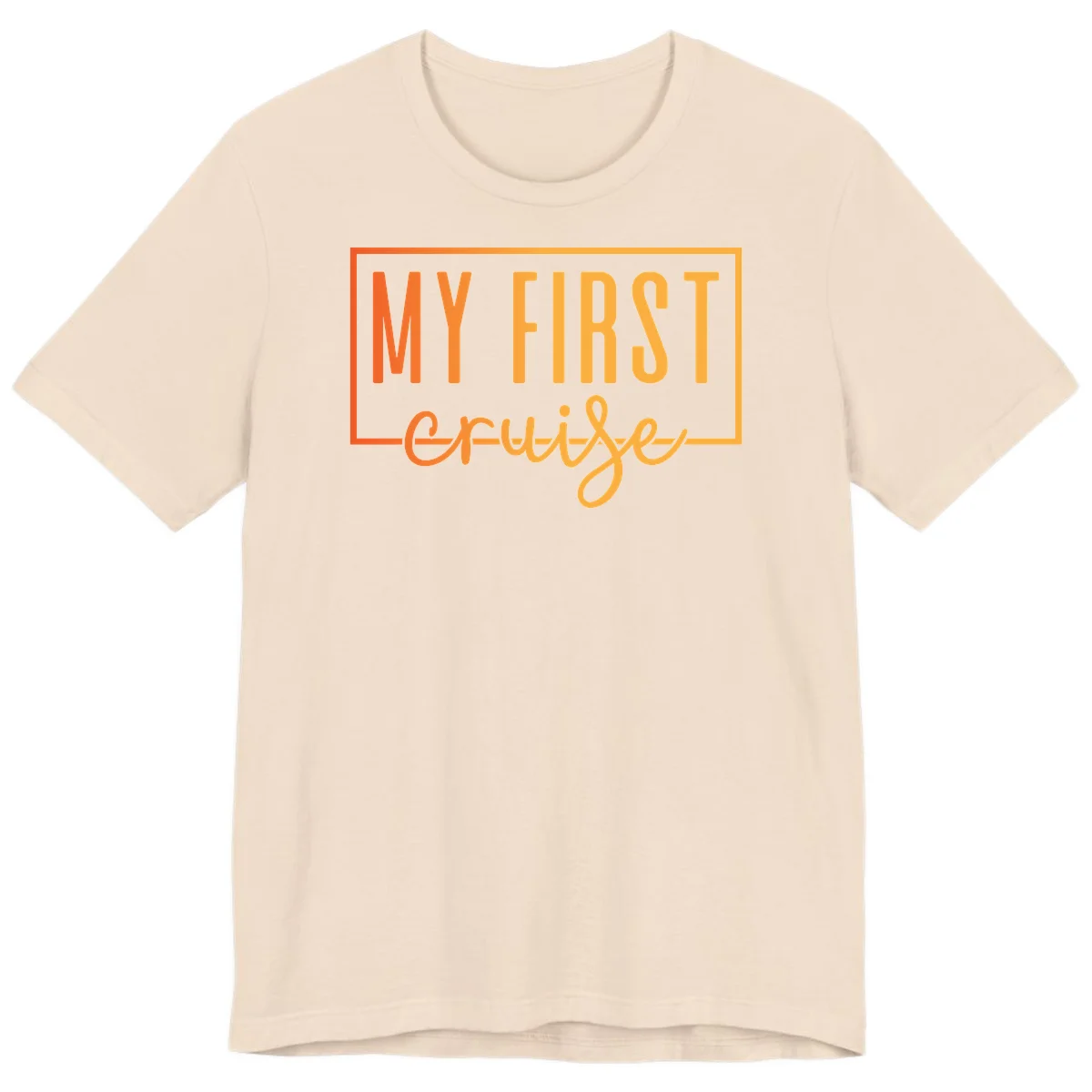 My First Cruise Premium T-Shirt in Soft Cream