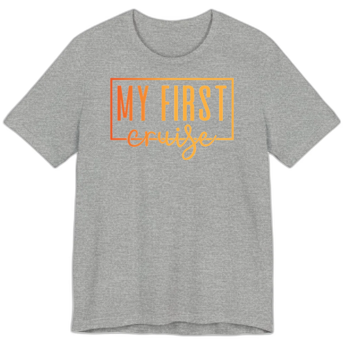 My First Cruise Premium T-Shirt in Athletic Heather
