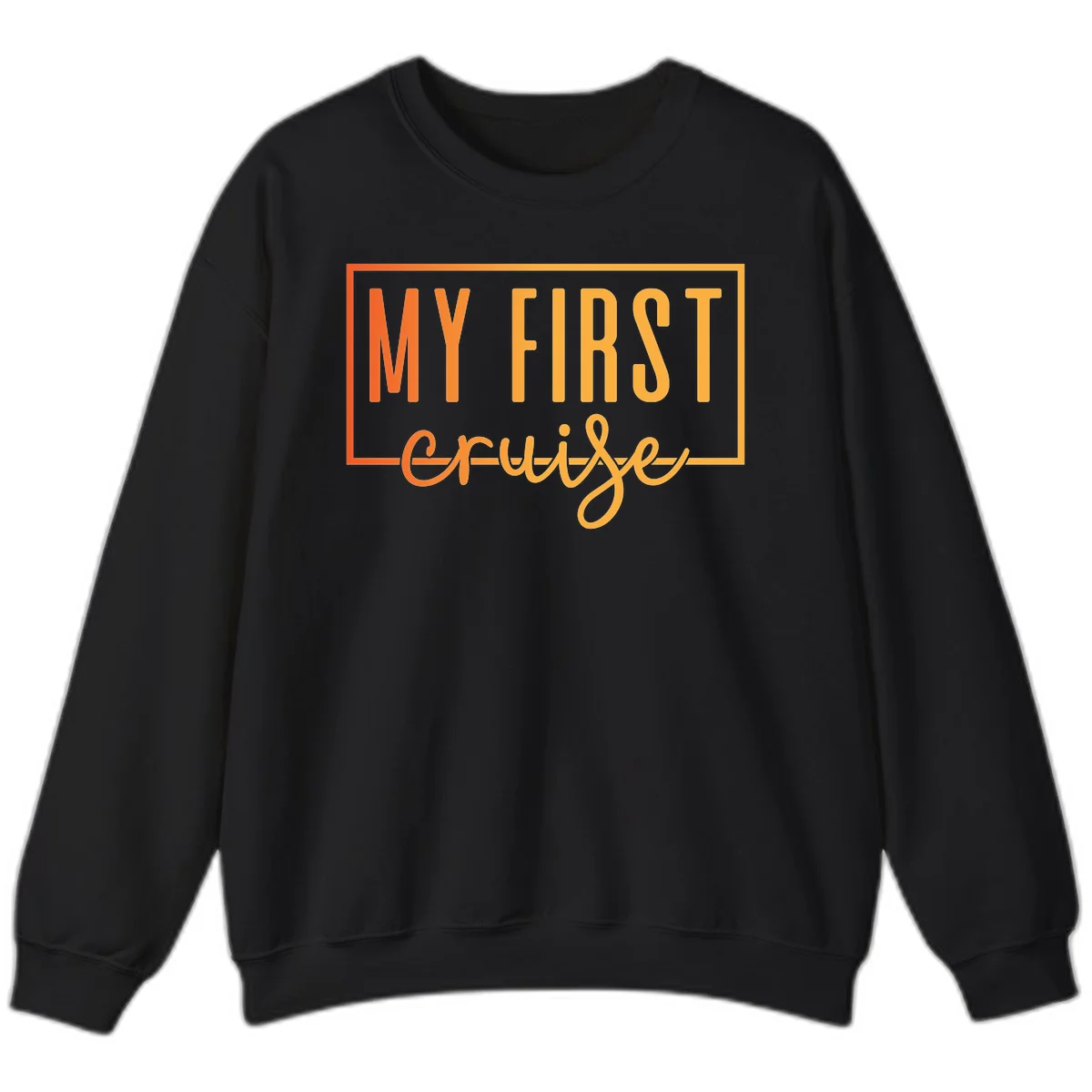 My First Cruise Crewneck Sweatshirt in Black