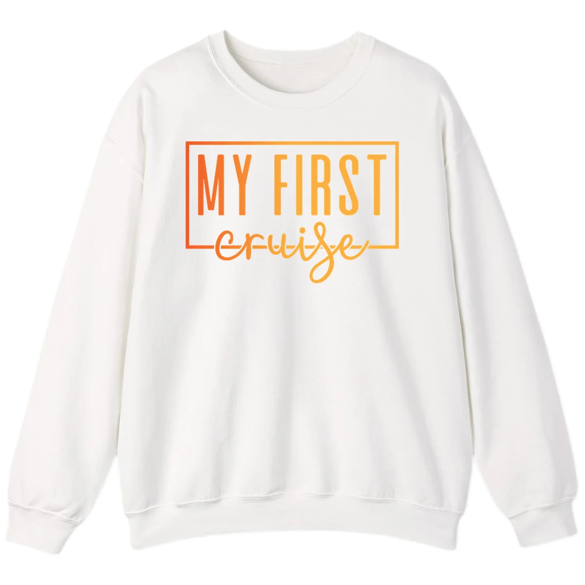 My First Cruise Crewneck Sweatshirt in White
