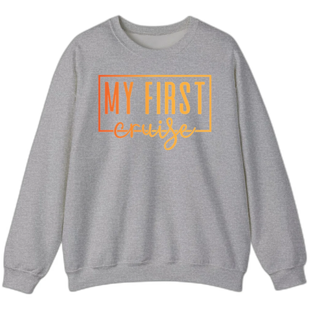 My First Cruise Crewneck Sweatshirt in Sport Grey