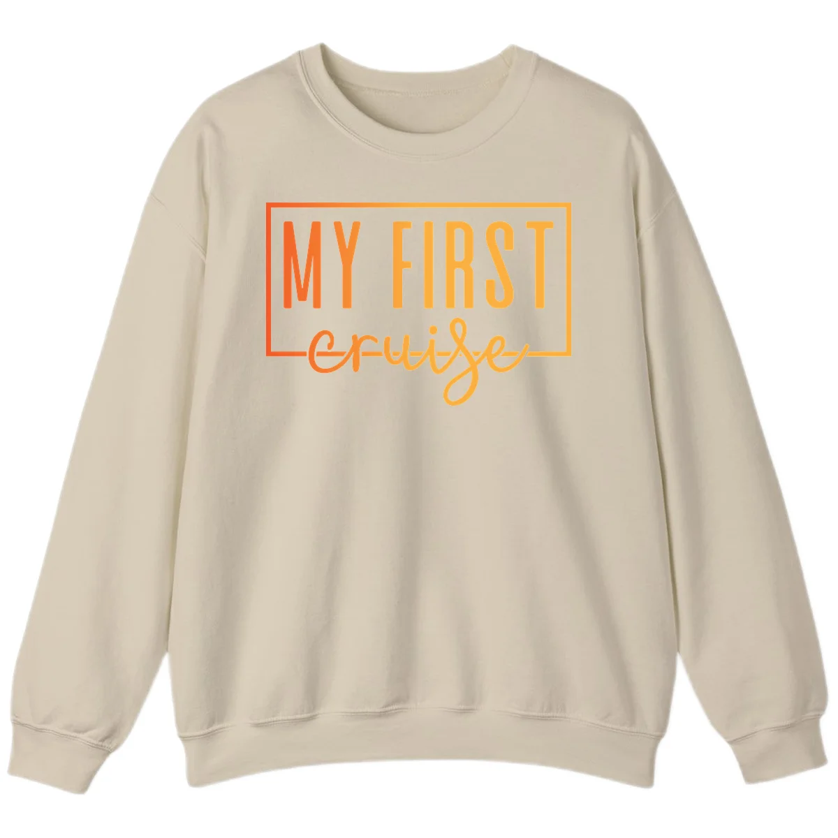 My First Cruise Crewneck Sweatshirt in Sand