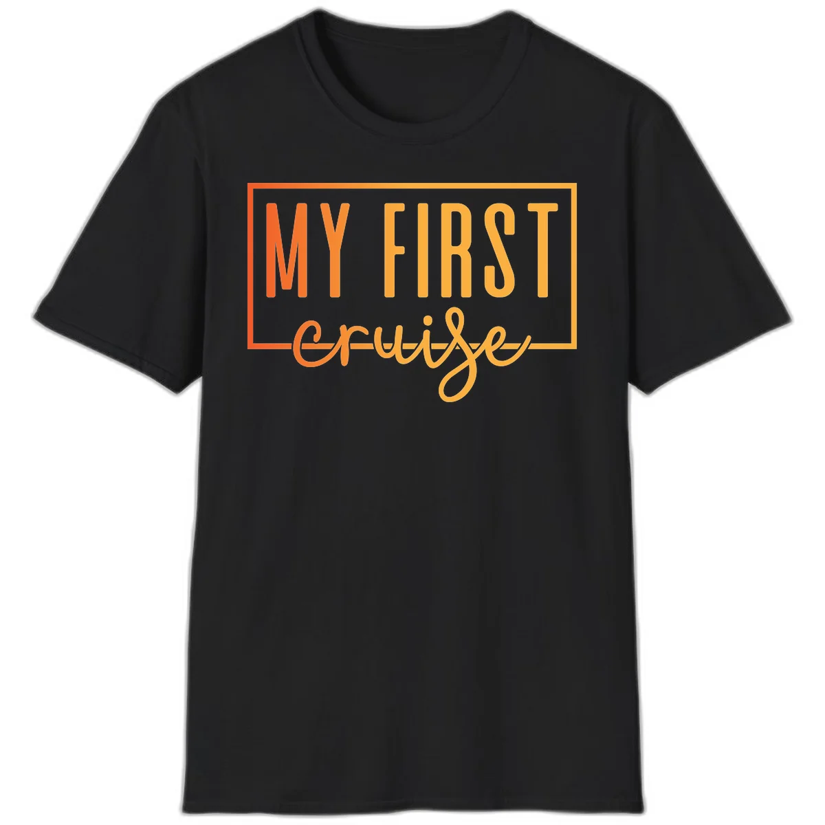 My First Cruise T-Shirt in Black