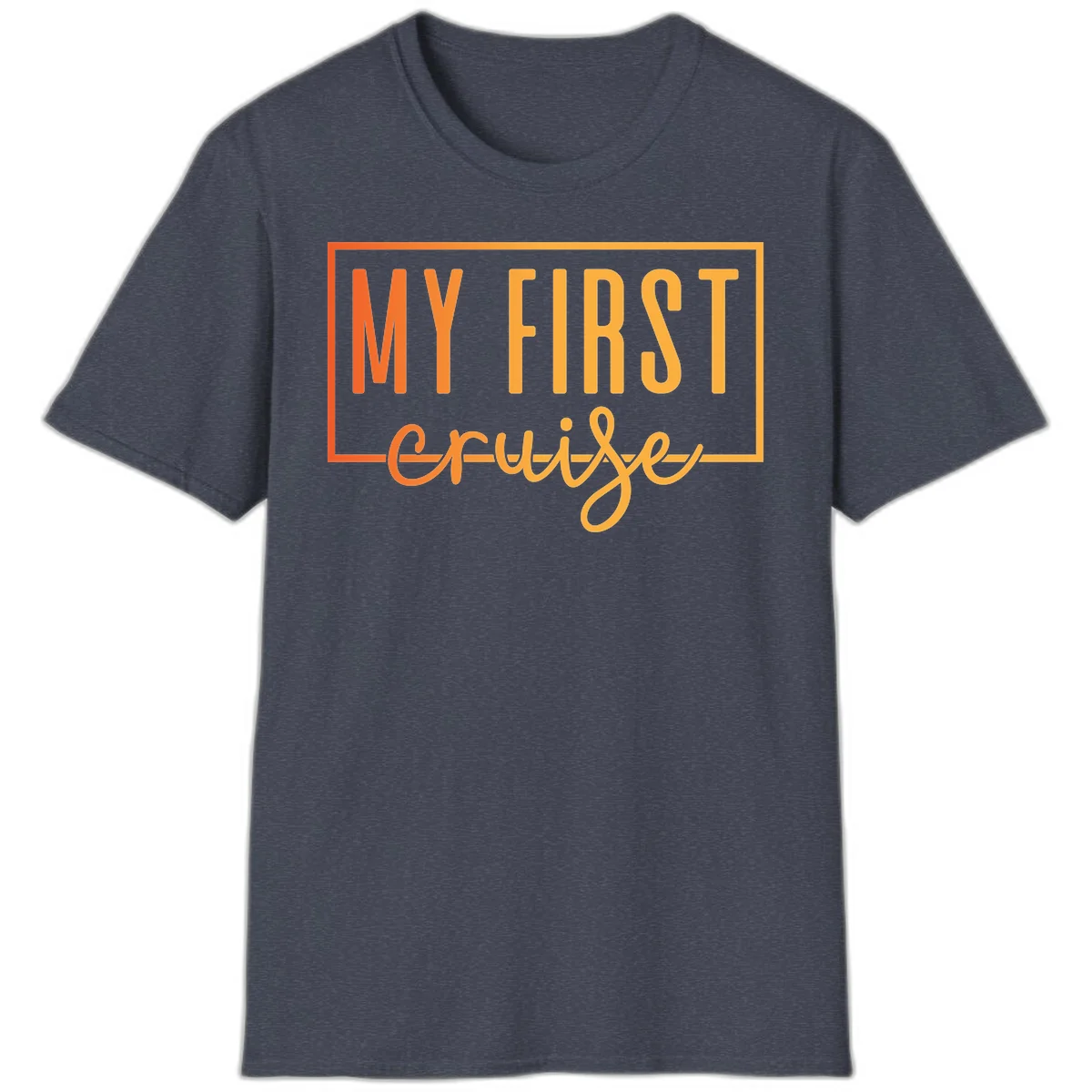 My First Cruise T-Shirt in Heather Navy