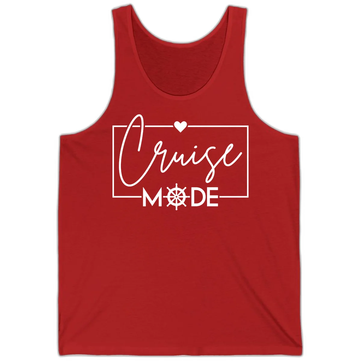 Cruise Mode Nautical Heart Tank in Red