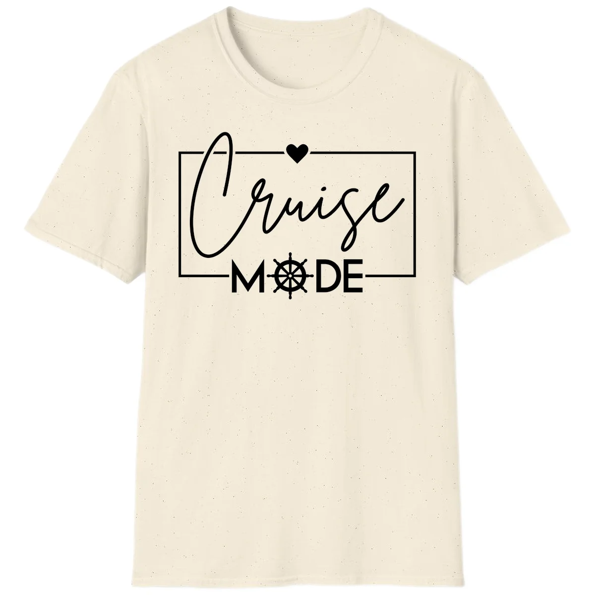 Cruise Mode Nautical Heart T-Shirt in Natural
