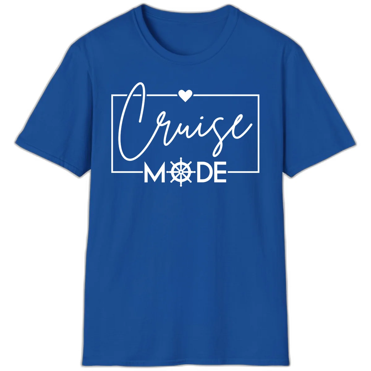 Cruise Mode Nautical Heart T-Shirt in Royal