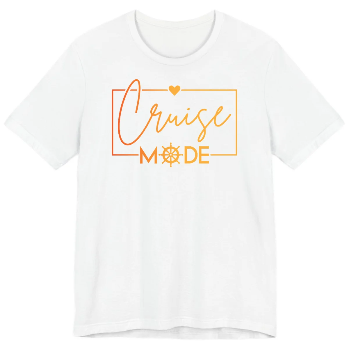 Ahoy Mode Nautical Heart Premium T-Shirt in White