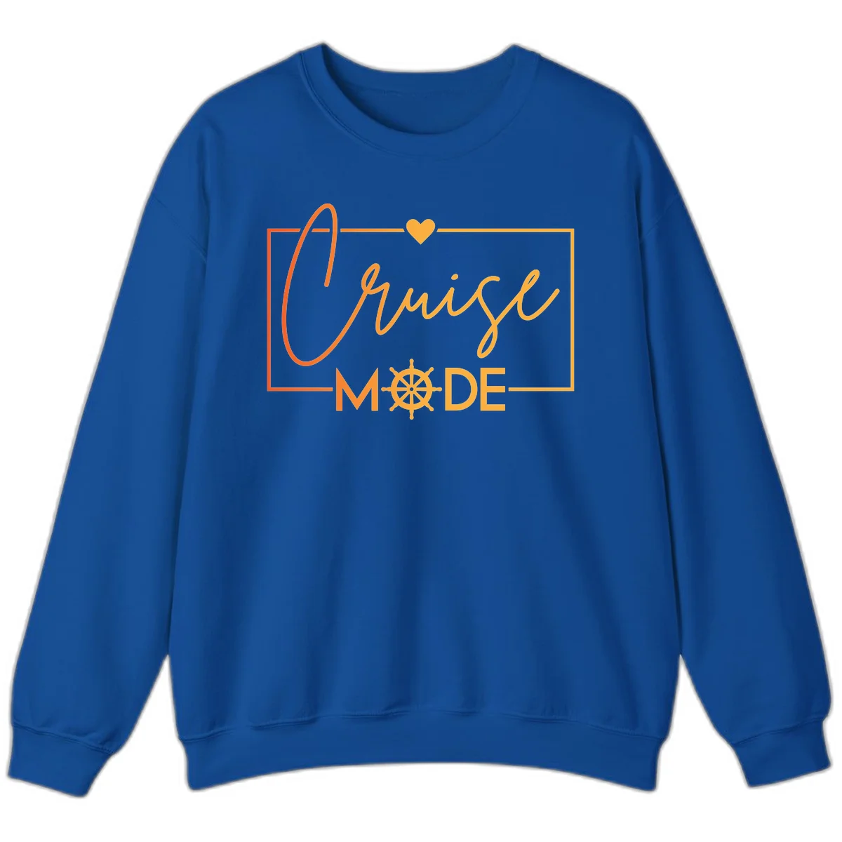 Ahoy Mode Nautical Heart Sweatshirt in Royal