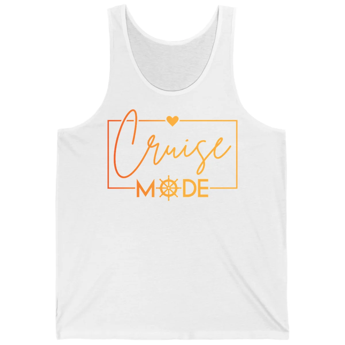 Ahoy Mode Nautical Heart Tank in White