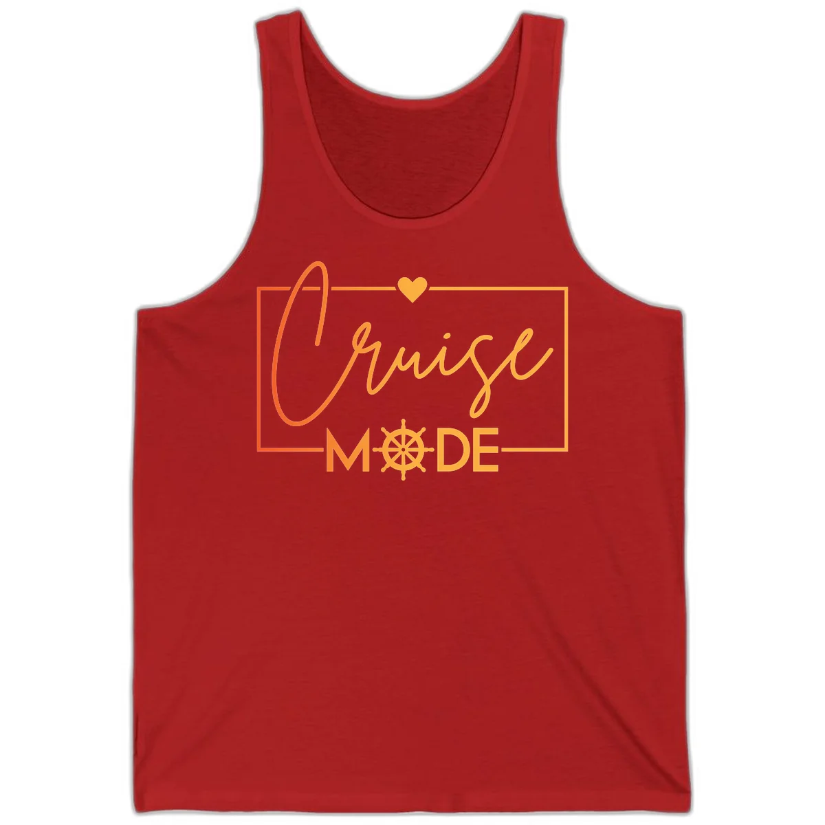 Ahoy Mode Nautical Heart Tank in Red