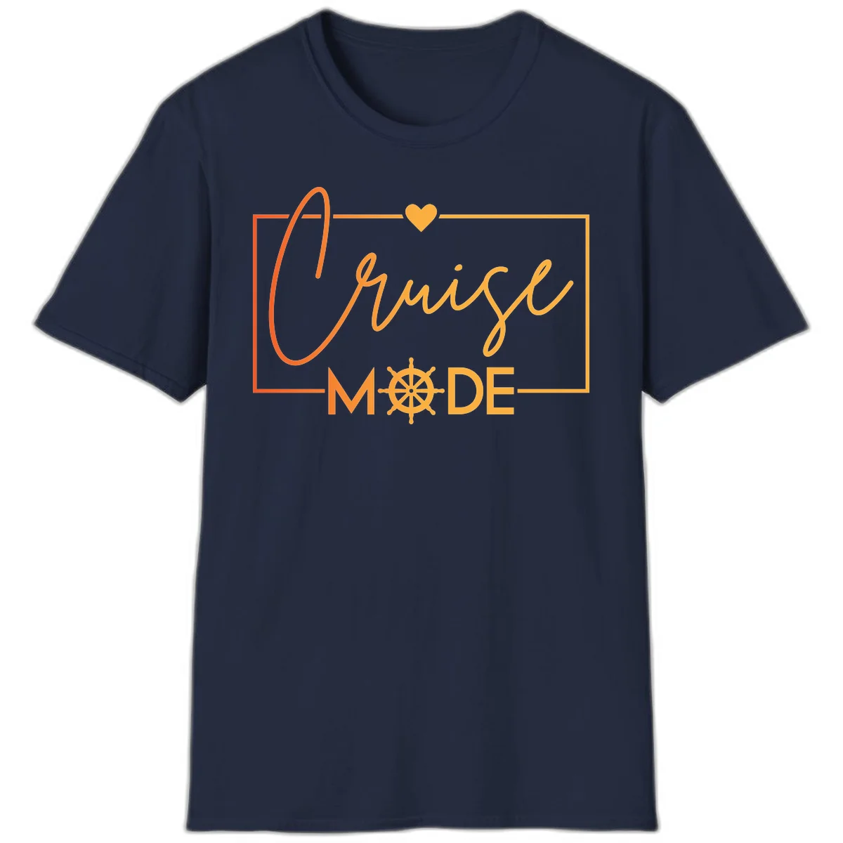Ahoy Mode Nautical Heart T-Shirt in Navy