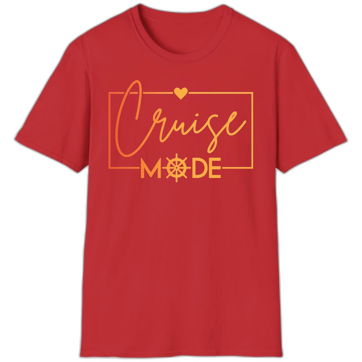 Ahoy Mode Nautical Heart T-Shirt in Red
