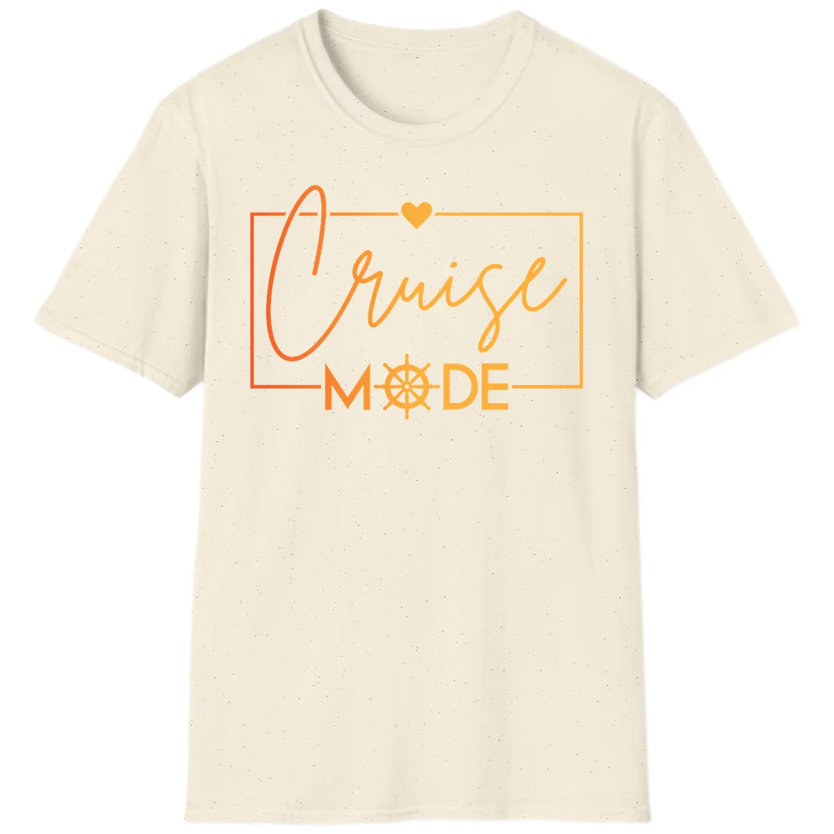 Ahoy Mode Nautical Heart T-Shirt in Natural