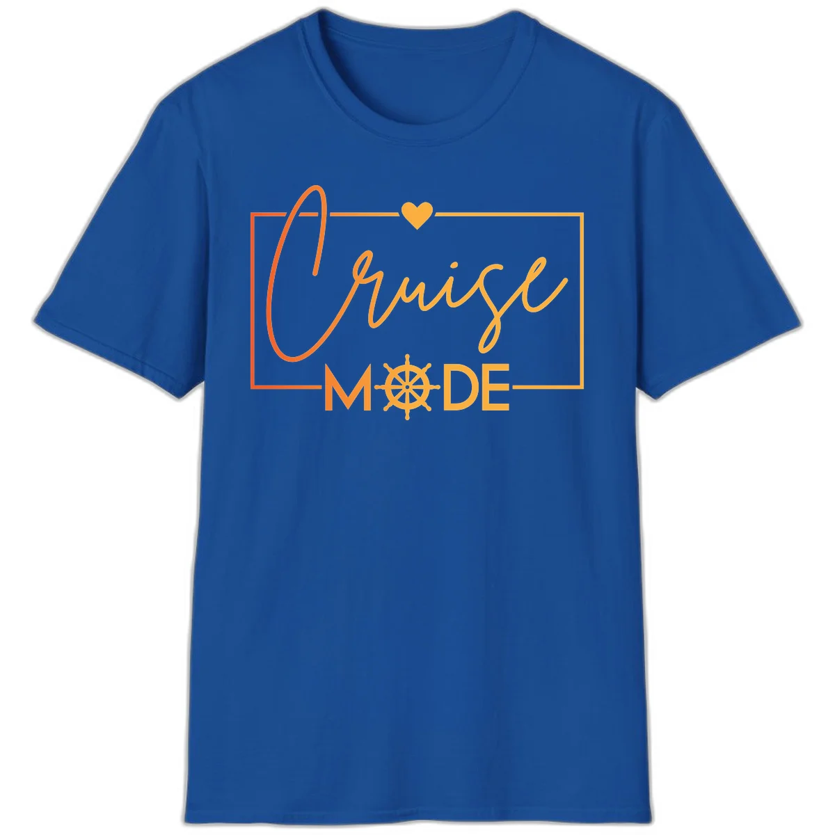 Ahoy Mode Nautical Heart T-Shirt in Royal