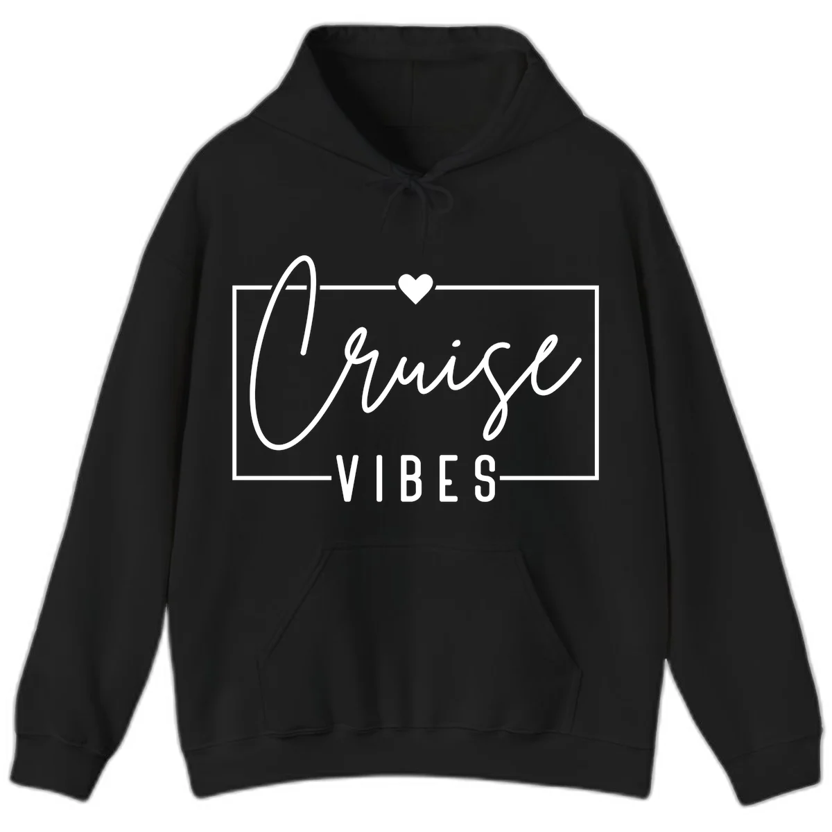 Chill Vibes Cruise Hoodie in Black