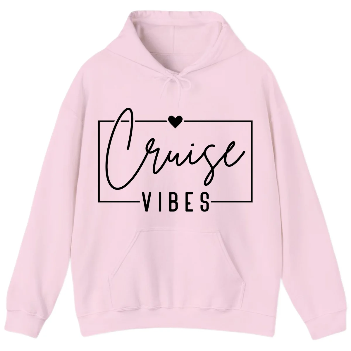 Chill Vibes Cruise Hoodie in Light Pink
