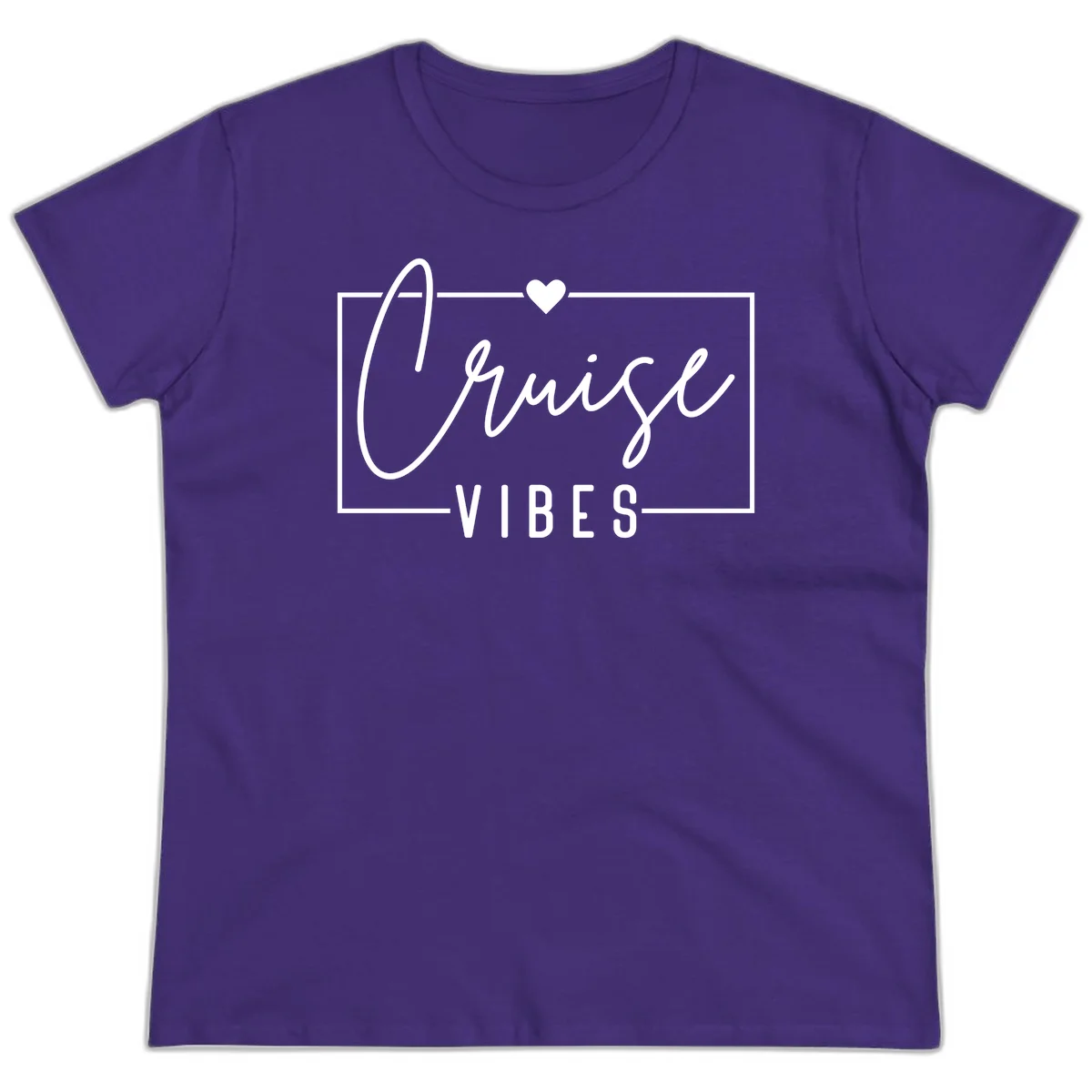 Chill Vibes Cruise Ladies Tee in Purple