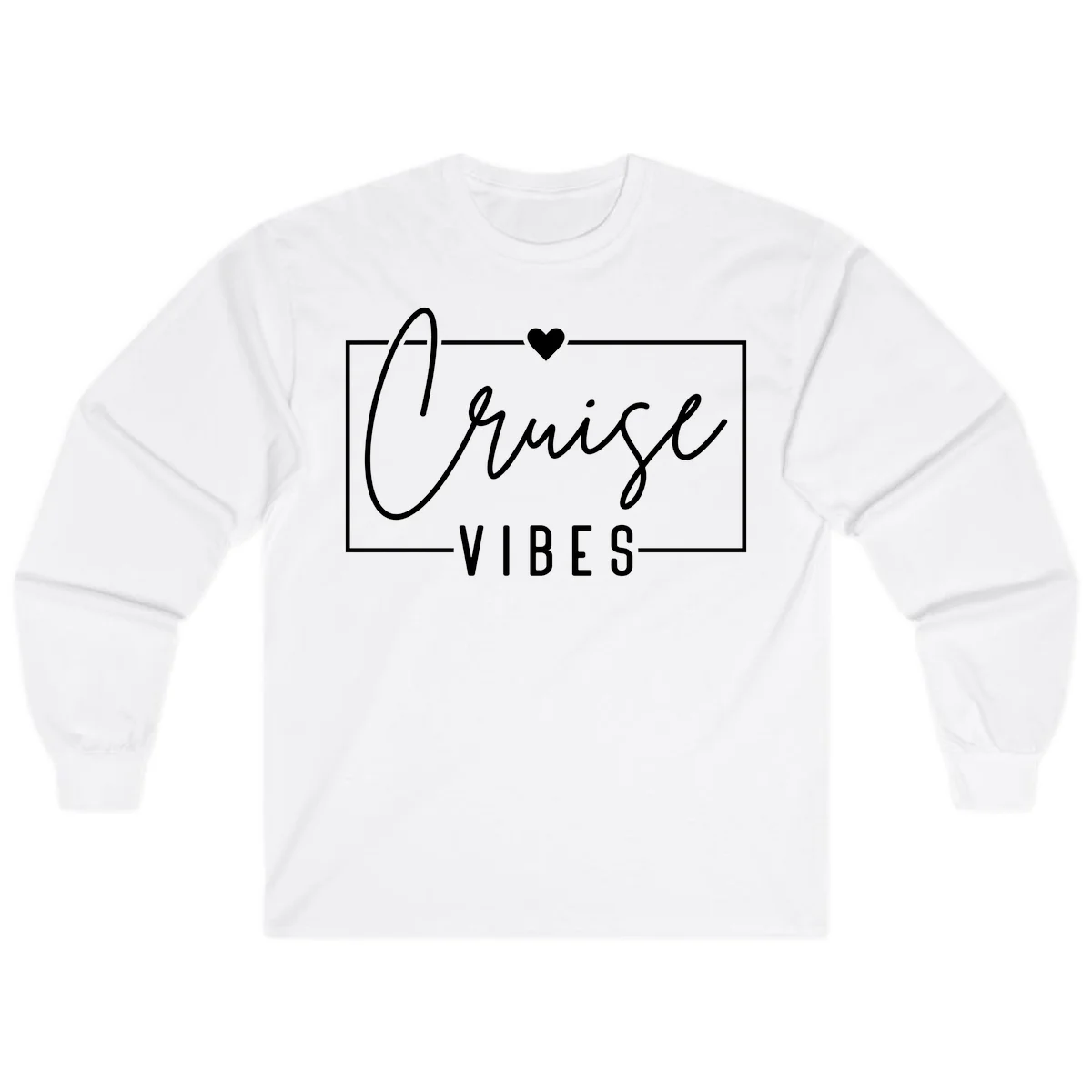 Chill Vibes Cruise Long Sleeve in White