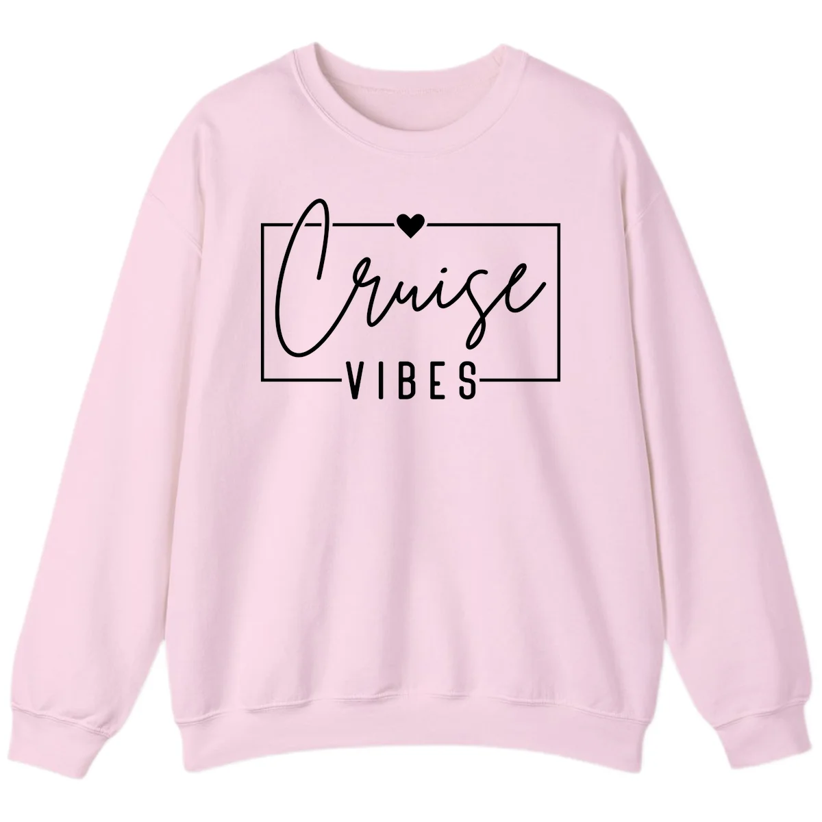 Chill Vibes Cruise Sweatshirt in Light Pink