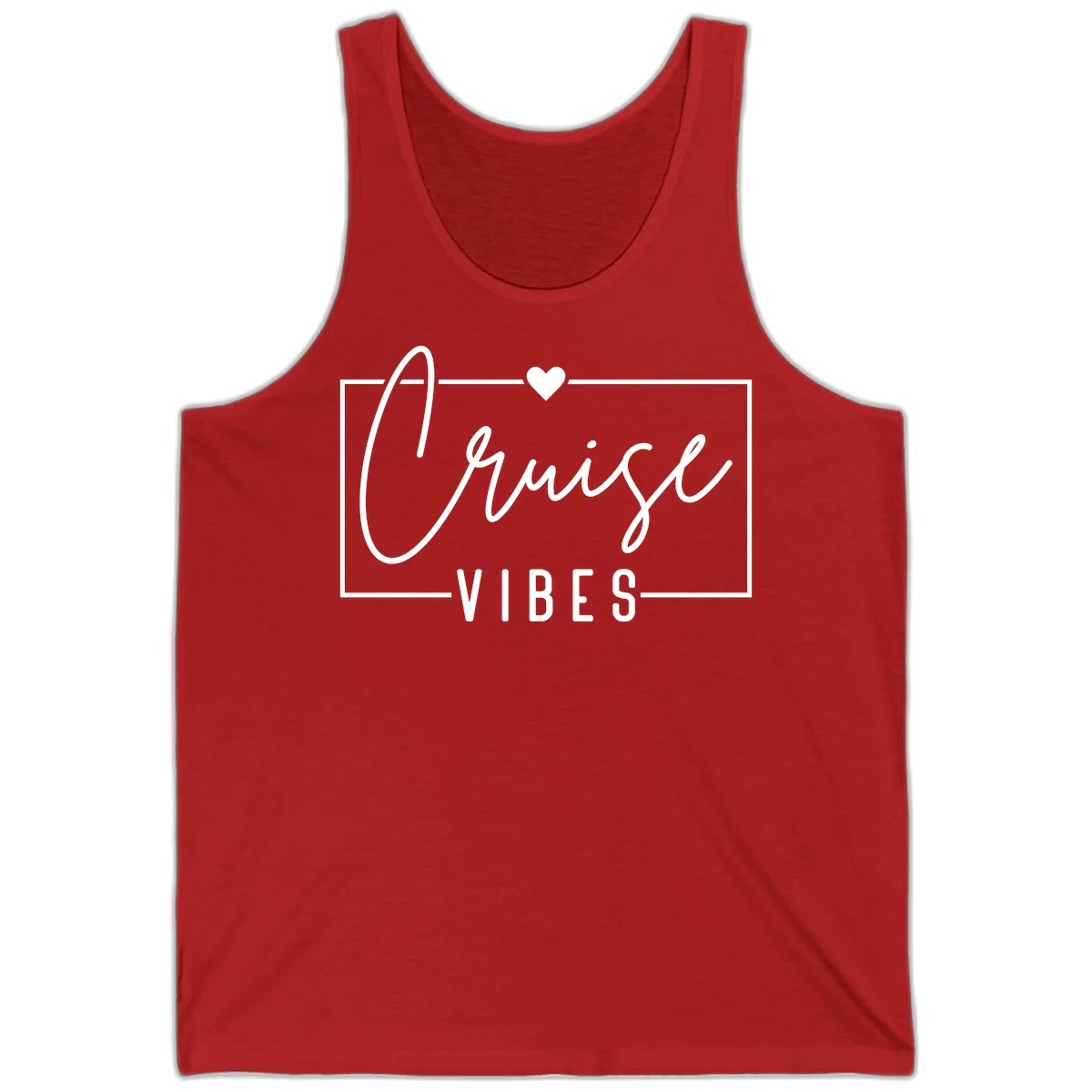 Chill Vibes Cruise Tank in Red